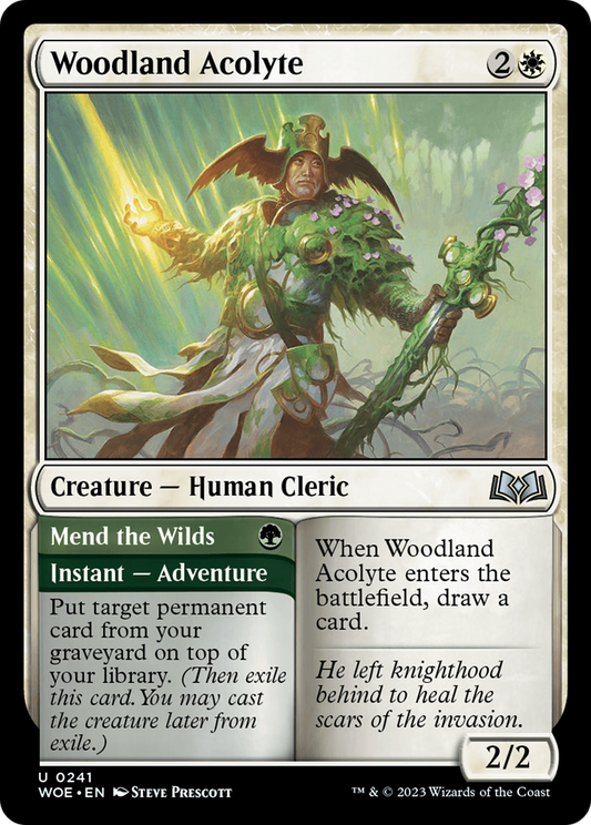 Woodland Acolyte // Mend the Wilds (WOE-241)