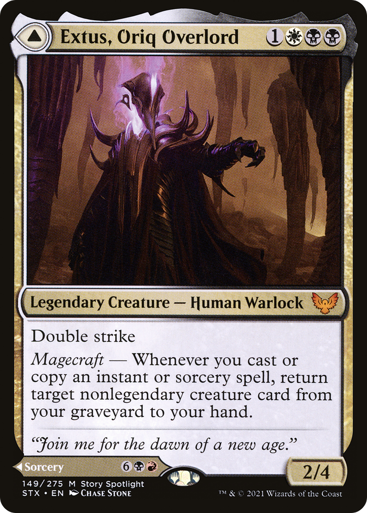 Extus, Oriq Overlord // Awaken the Blood Avatar (STX-149) (Foil)