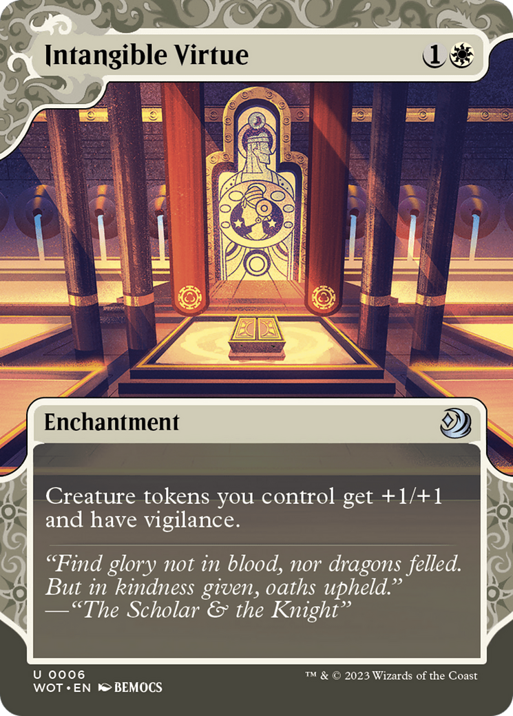 Intangible Virtue (WOT-006) (Showcase) (Borderless) (Foil)