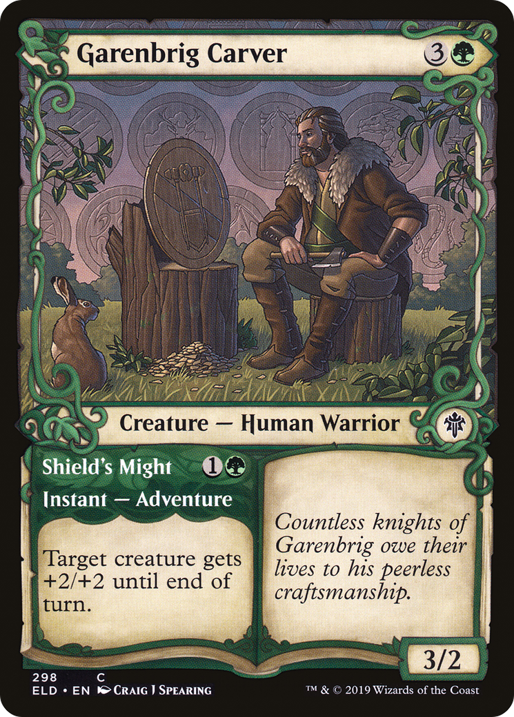 Garenbrig Carver // Shield's Might (ELD-298) (Showcase) (Foil)