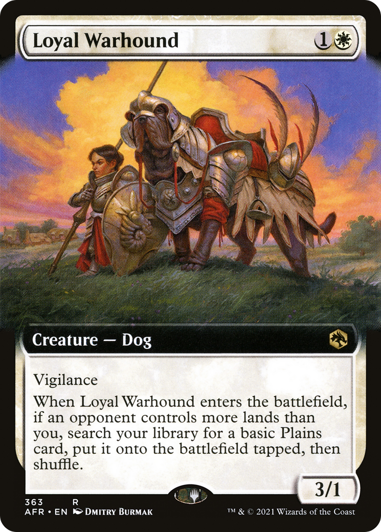 Loyal Warhound (AFR-363) (Extended Art) (Foil)