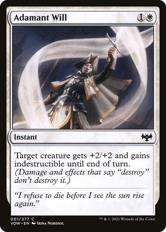 Adamant Will (VOW-001) (Foil)