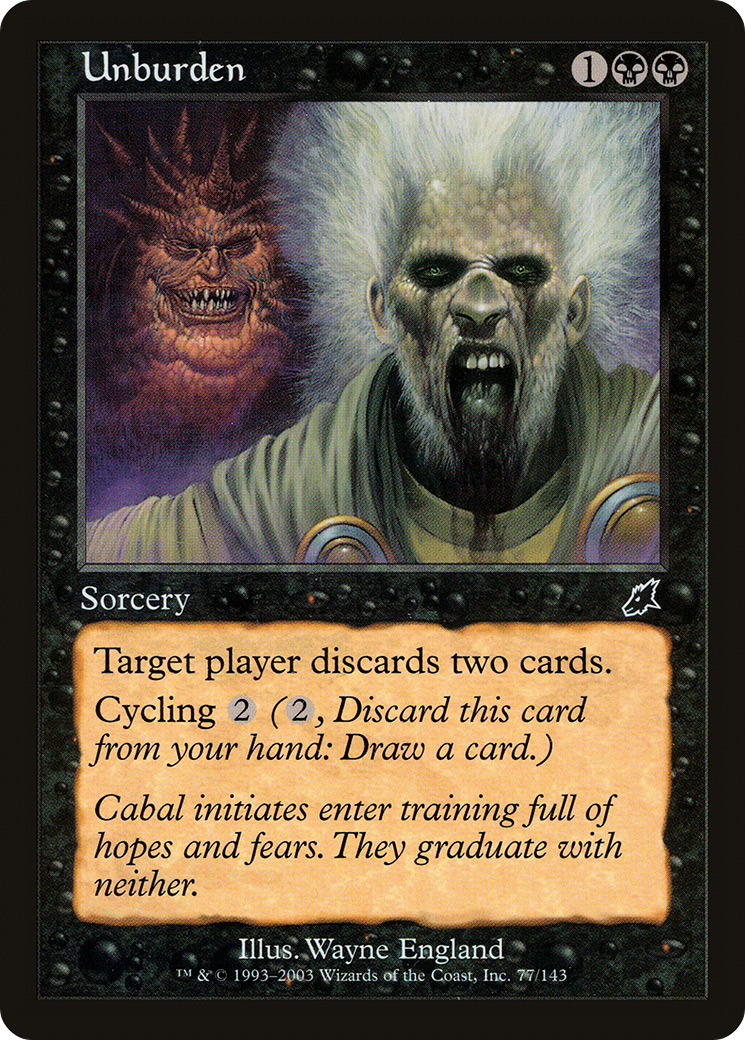 Unburden (SCG-077) (Foil)