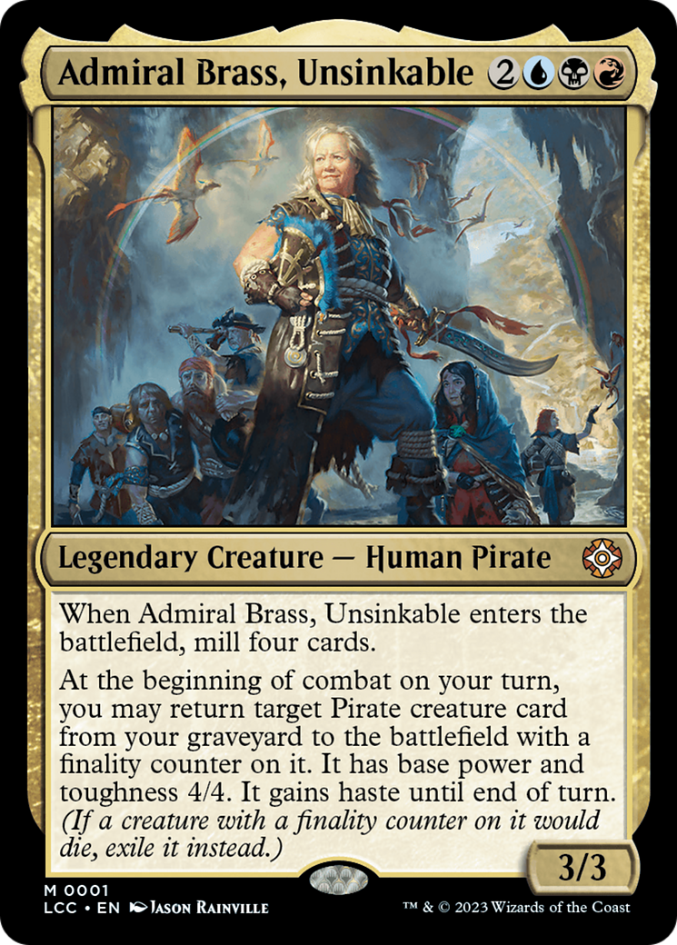 Admiral Brass, Unsinkable (LCC-001)