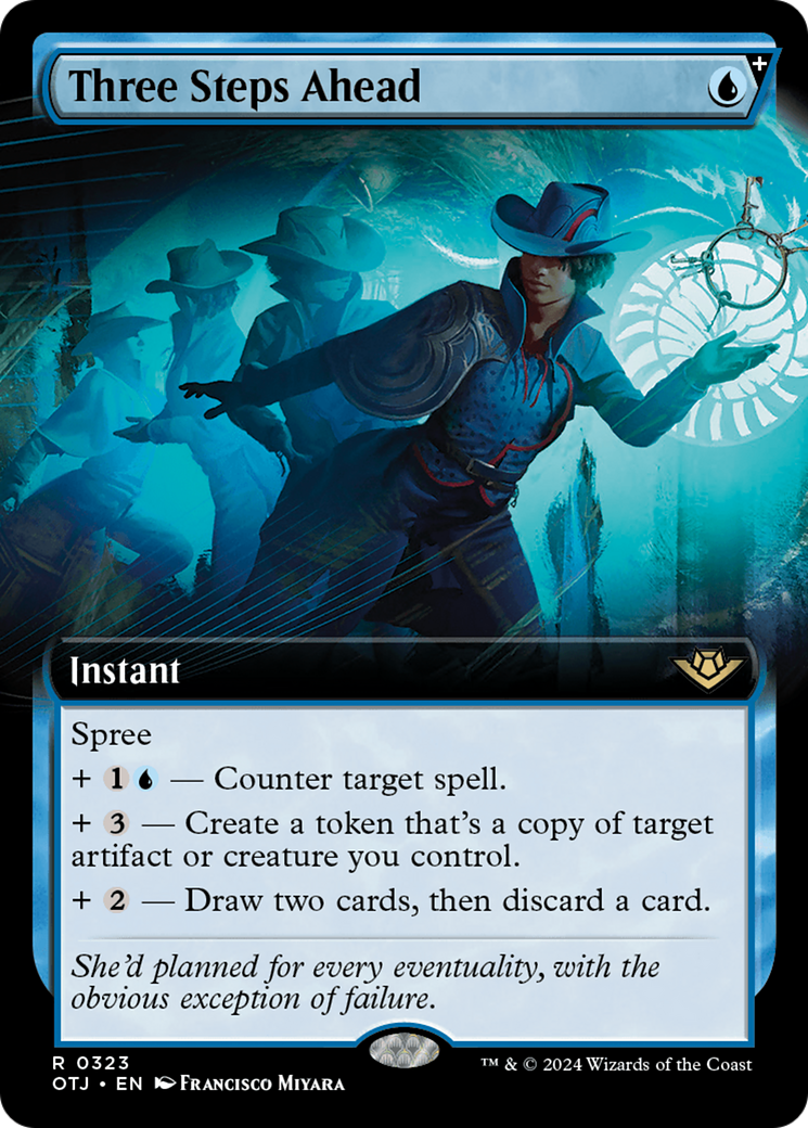 Three Steps Ahead (OTJ-323) (Extended Art) (Foil)