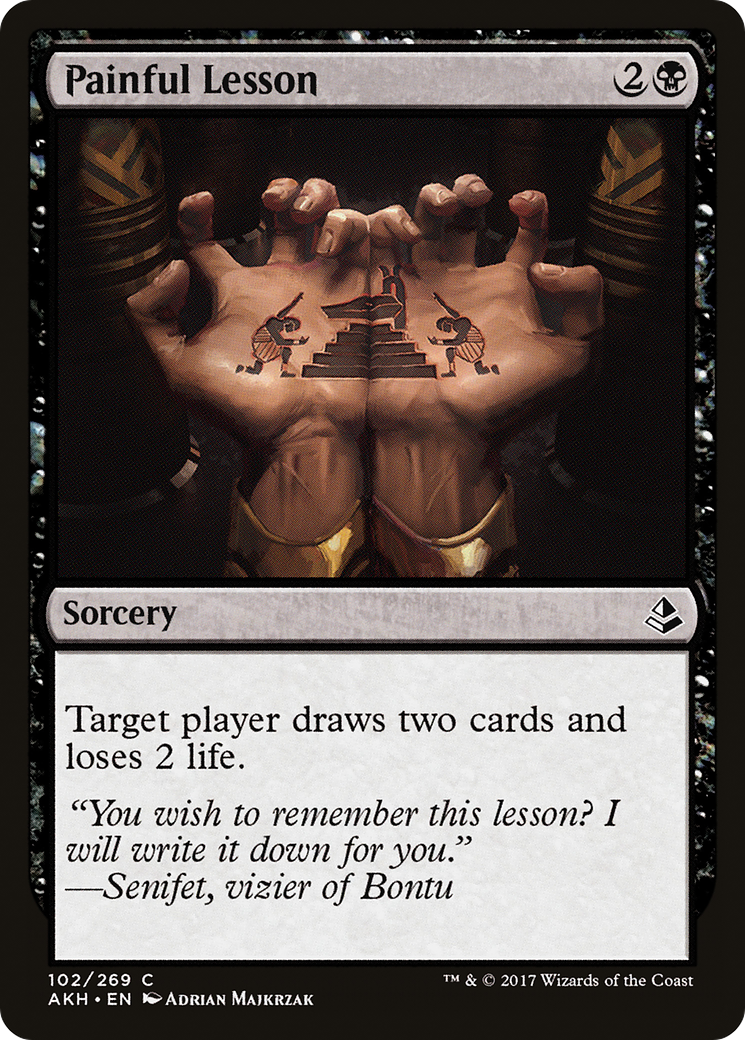 Painful Lesson (AKH-102) (Foil)