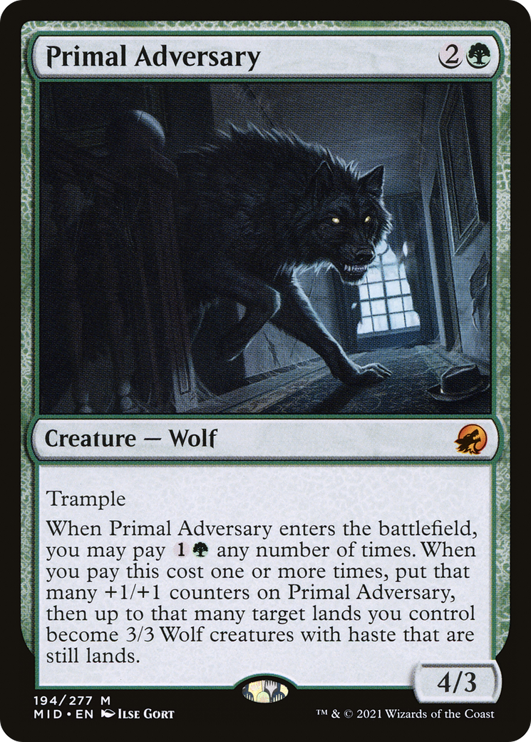 Primal Adversary (MID-194) (Foil)
