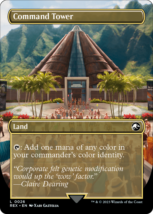 Command Tower // Command Tower (REX-026) (Borderless) (Foil)