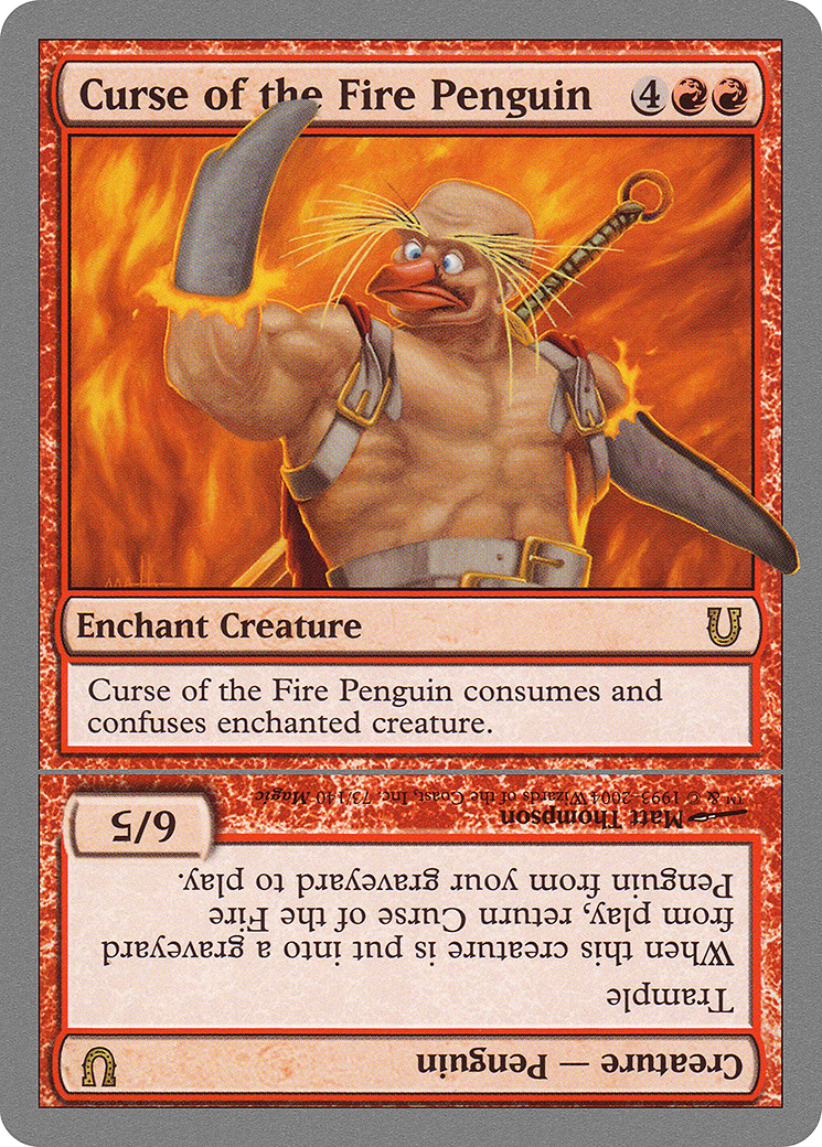 Curse of the Fire Penguin // Curse of the Fire Penguin Creature (UNH-073) (Foil)