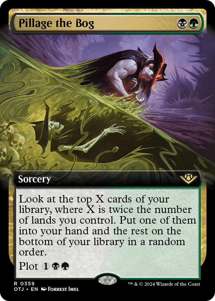 Pillage the Bog (OTJ-359) (Extended Art) (Foil)