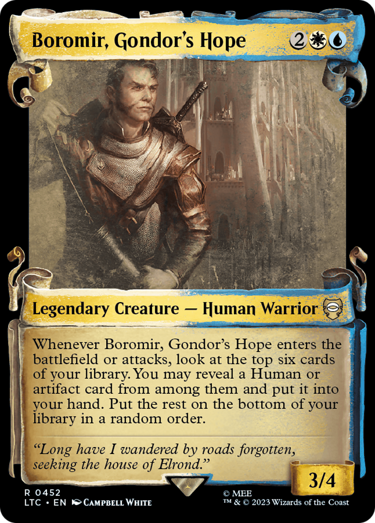 Boromir, Gondor's Hope (LTC-452) (Showcase) (Scroll) (Foil)