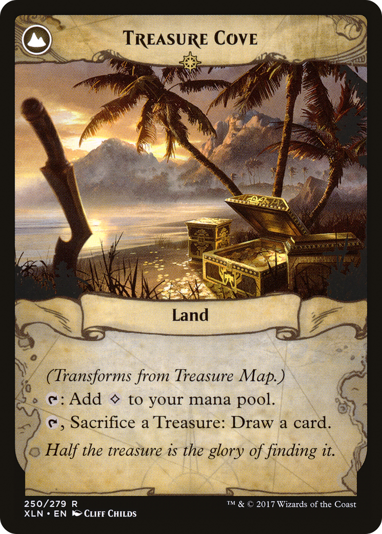 Treasure Map // Treasure Cove (XLN-250) (Foil)