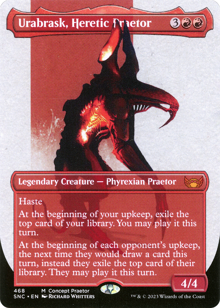 Urabrask, Heretic Praetor (ONE-468) (Borderless)