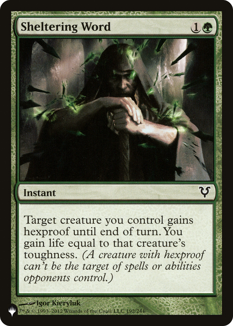 Sheltering Word (LIST-AVR-192)