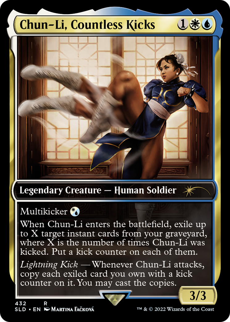 Chun-Li, Countless Kicks / Zethi, Arcane Blademaster (SLD-432) (Foil)