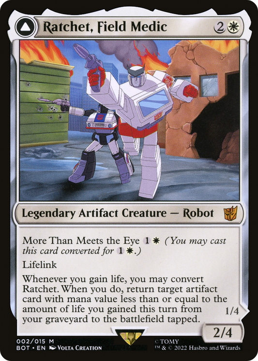 Ratchet, Field Medic // Ratchet, Rescue Racer (BOT-002) (Foil)