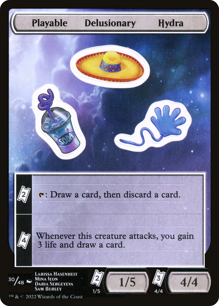 Playable Delusionary Hydra Sticker Sheet (UNF-030)