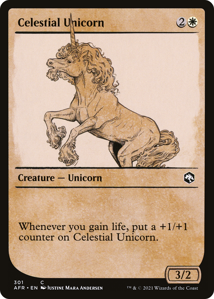 Celestial Unicorn (AFR-301) (Showcase) (Foil)