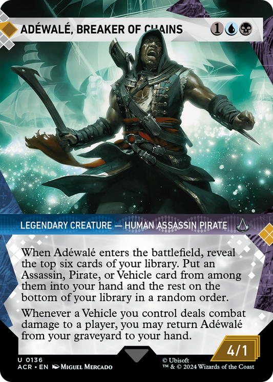Adéwalé, Breaker of Chains (ACR-136) (Showcase) (Borderless) (Foil)