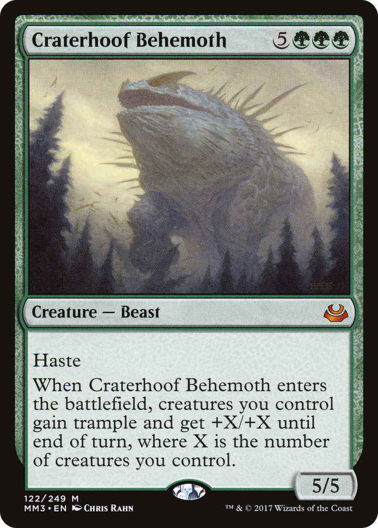Craterhoof Behemoth (MM3-122) (Foil)