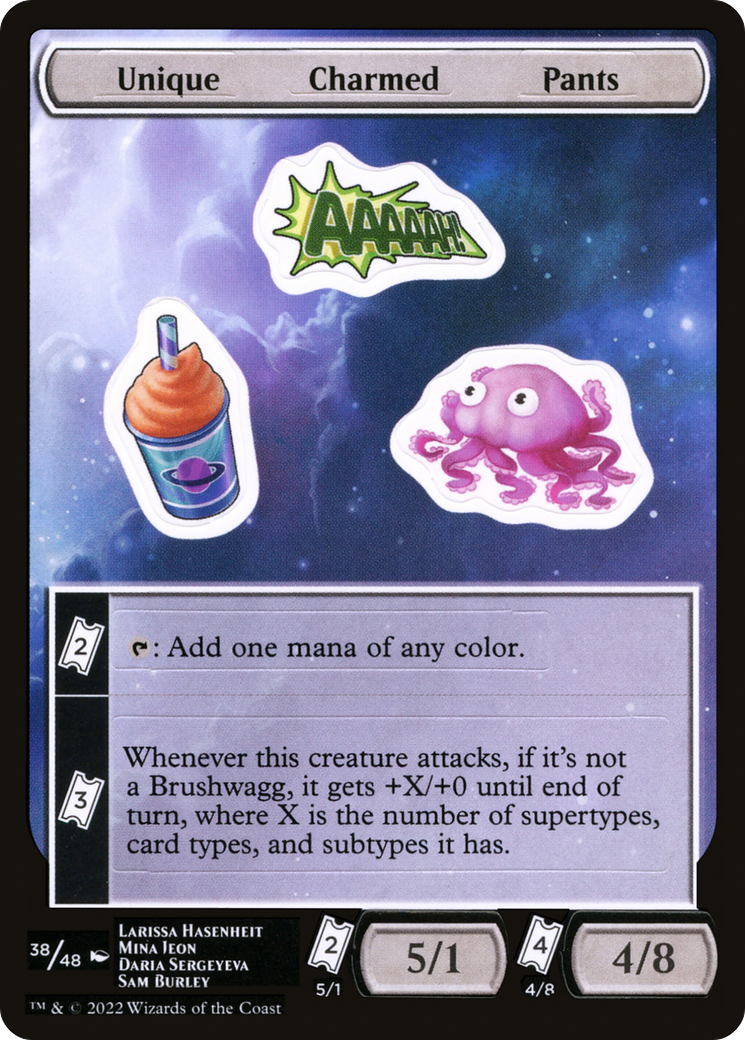 Unique Charmed Pants Sticker Sheet (UNF-038)