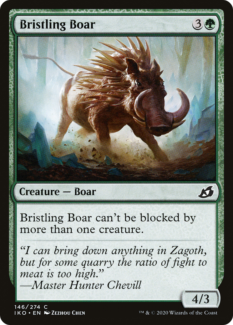 Bristling Boar (IKO-146) (Foil)