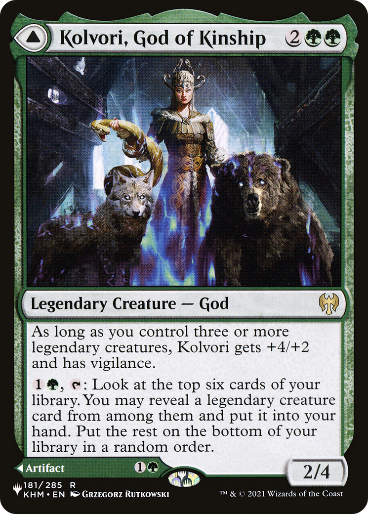 Kolvori, God of Kinship // The Ringhart Crest (LIST-KHM-181)