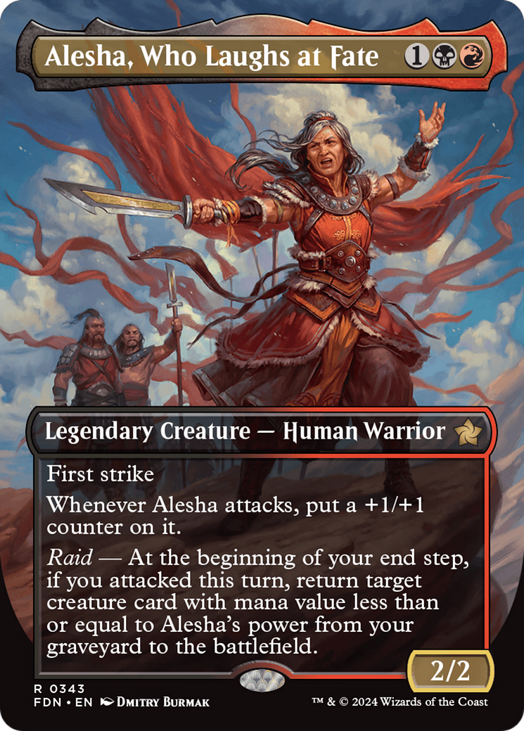 Alesha, Who Laughs at Fate (FDN-343) (Borderless) (Foil)