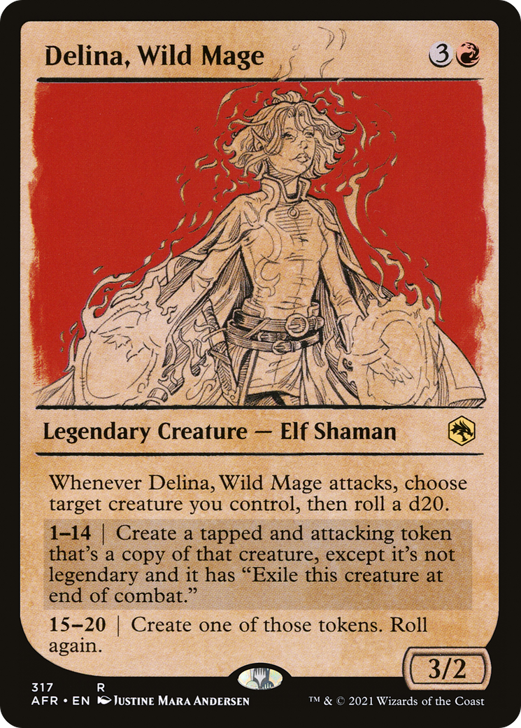 Delina, Wild Mage (AFR-317) (Showcase) (Foil)