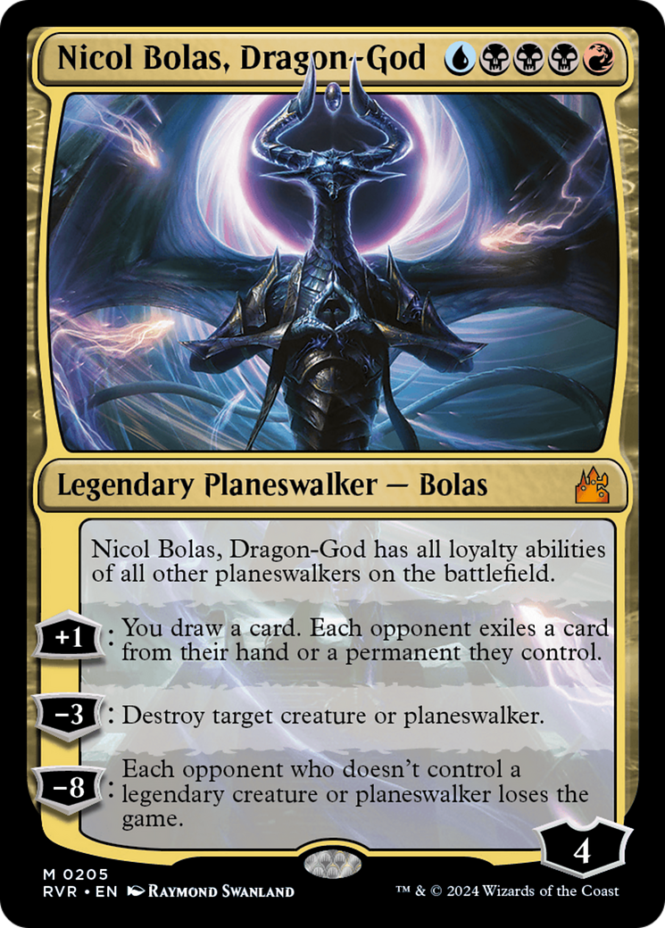Nicol Bolas, Dragon-God (RVR-205) (Foil)