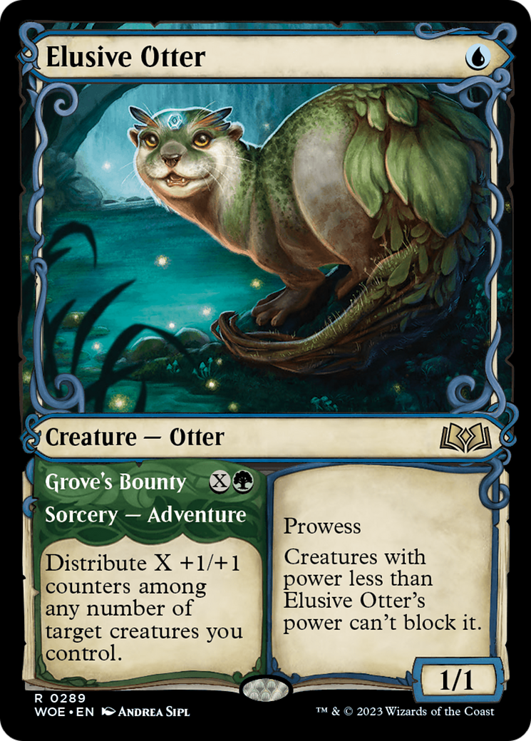 Elusive Otter // Grove's Bounty (WOE-289) (Showcase) (Foil)