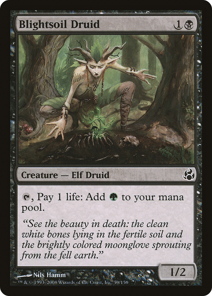 Blightsoil Druid (MOR-059) (Foil)