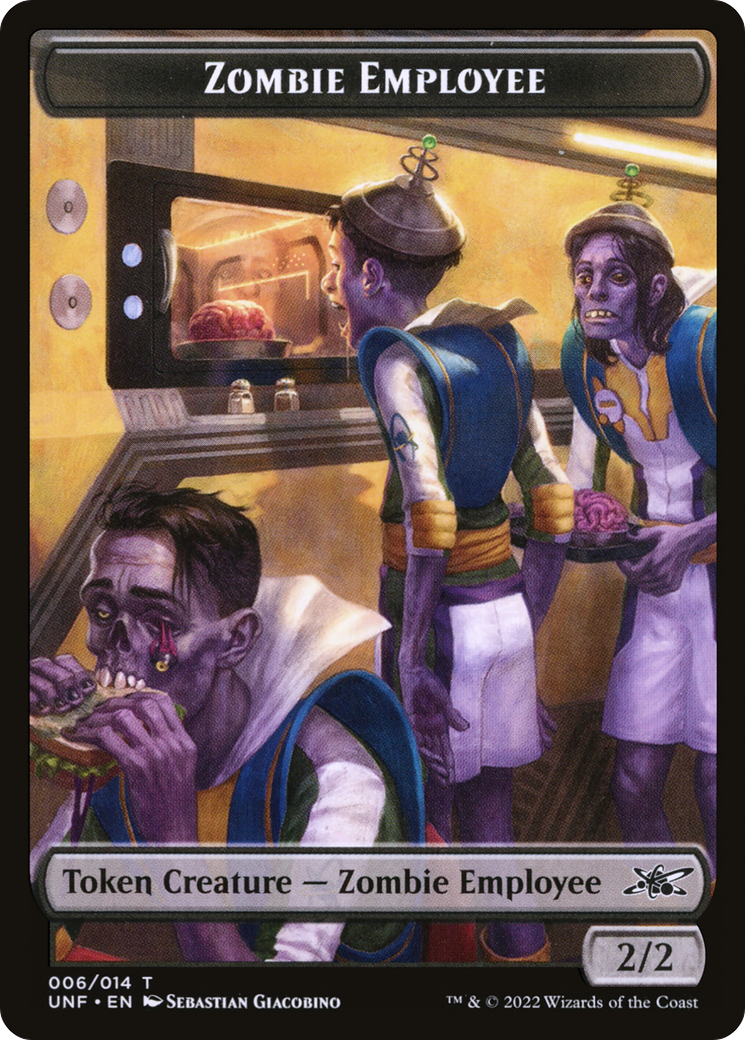 Zombie Employee Token (UNF-006) (Foil)