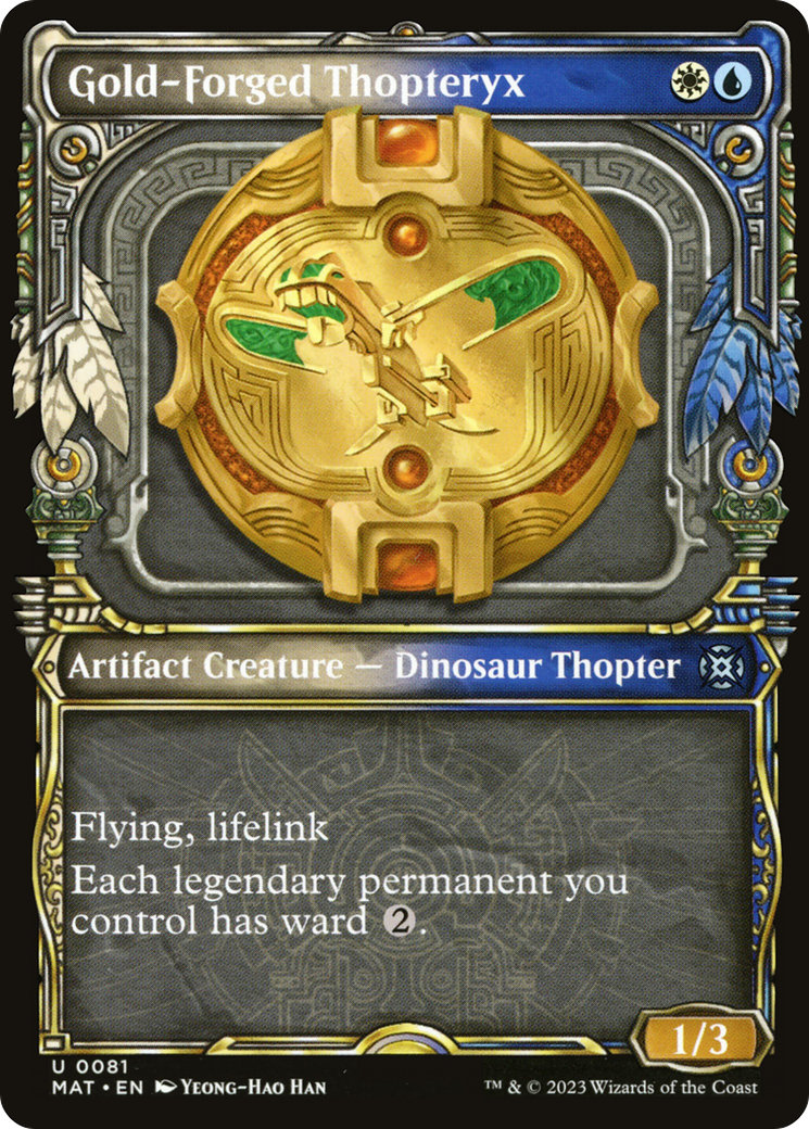 Gold-Forged Thopteryx (MAT-081) (Showcase) (Foil)
