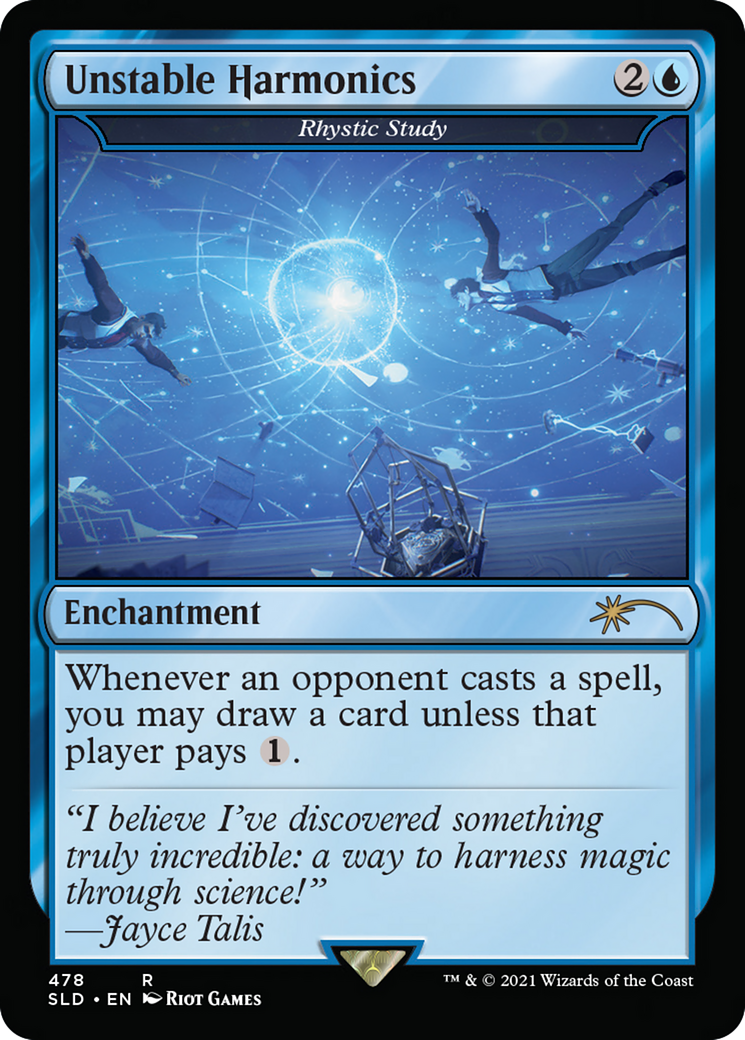 Unstable Harmonics / Rhystic Study (SLD-478) (Foil)