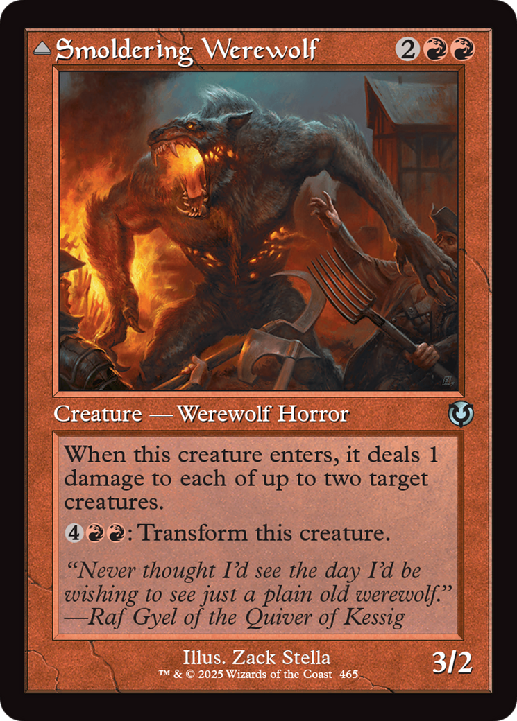 Smoldering Werewolf // Erupting Dreadwolf (INR-465) (Foil)