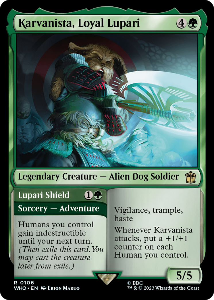 Karvanista, Loyal Lupari // Lupari Shield (WHO-106) (Foil)
