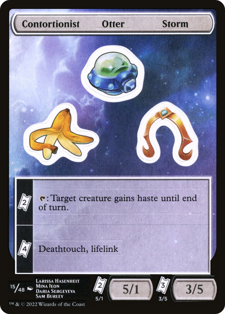 Contortionist Otter Storm Sticker Sheet (UNF-015)