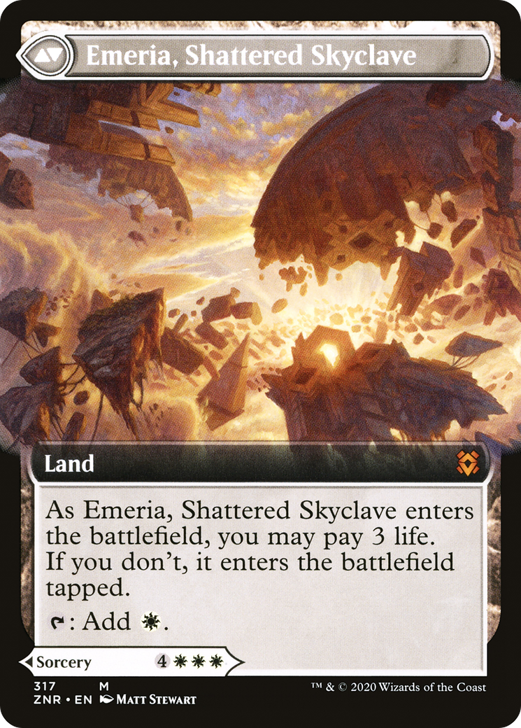 Emeria's Call // Emeria, Shattered Skyclave (ZNR-317) (Extended Art)