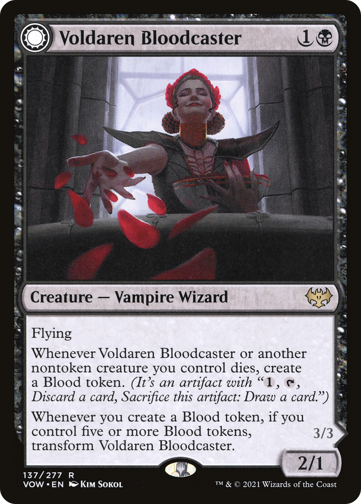 Voldaren Bloodcaster // Bloodbat Summoner (VOW-137)