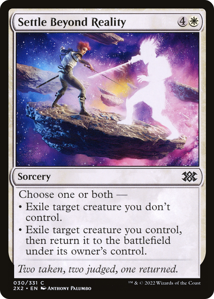 Settle Beyond Reality (2X2-030) (Foil)