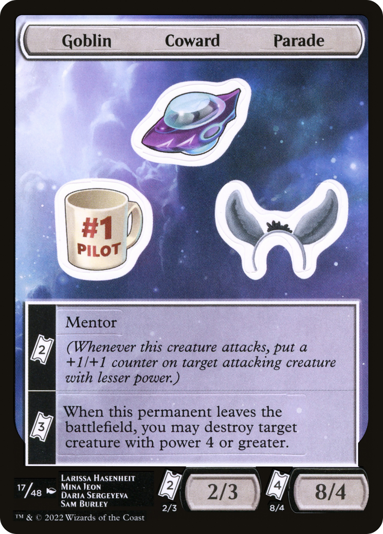 Goblin Coward Parade Sticker Sheet (UNF-017)