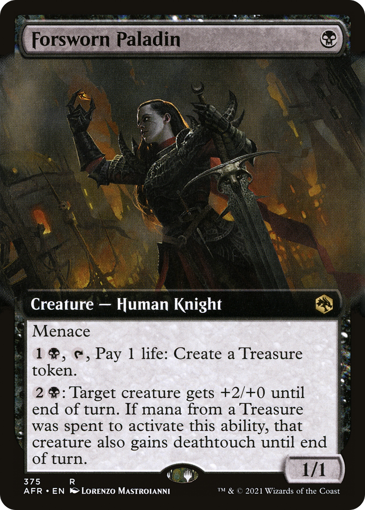 Forsworn Paladin (AFR-375) (Extended Art) (Foil)