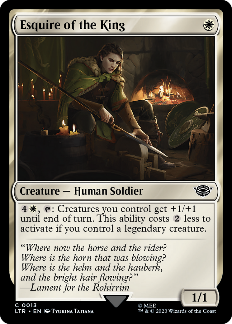 Esquire of the King (LTR-013) (Foil)
