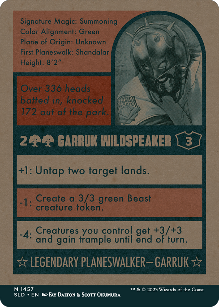 Garruk Wildspeaker // Garruk Wildspeaker (SLD-1457) (Full Art) (Borderless) (Foil)