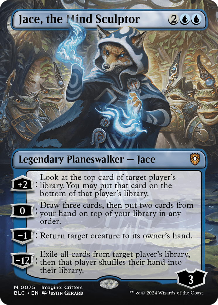 Jace, the Mind Sculptor (BLC-075) (Borderless) (Foil)