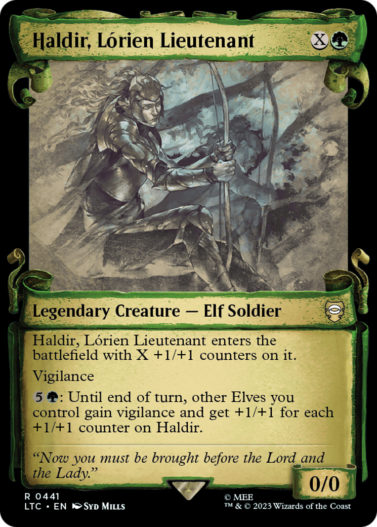 Haldir, Lórien Lieutenant (LTC-441) (Showcase) (Scroll) (Foil)