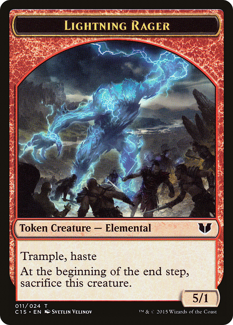 Lightning Rager Token (C15-11 // 11)