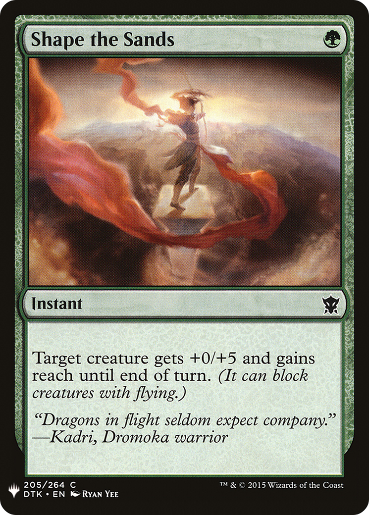 Shape the Sands (LIST-DTK-205)