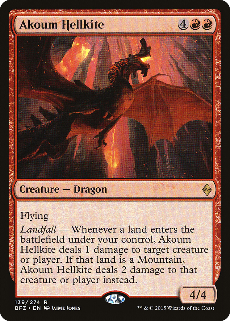 Akoum Hellkite (BFZ-139) (Foil)